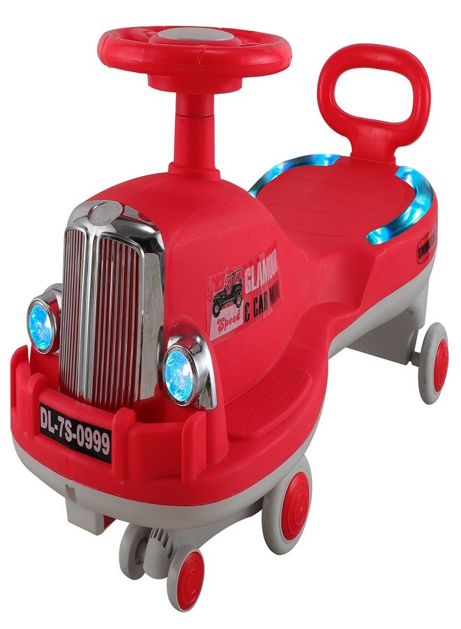 JoyRide Glamour DLX Light-Up Magic Car - Easy Glide Ride-On Toy for Kids | LED Lights, Music & 360° Swivel Wheels | Push Swing Car for Indoor/Outdoor Fun Ages 2+ Years - Image 2